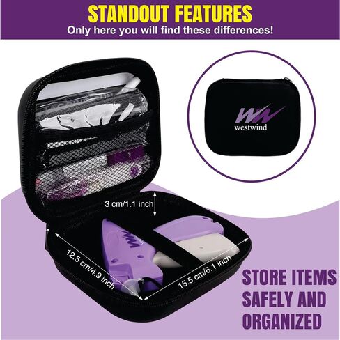 Stitchy Quick Clothing Fixer – Handheld Micro Stitch Gun for Clothes & Tags, Includes 6 Needles, 2000 Fasteners, Scissors, Tailor Pencil & Mini Tape – Perfect for Quick Repairs & Customization in Saudi Arabia