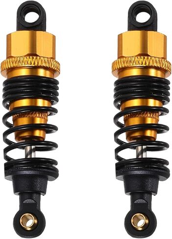 MECCANIXITY 2 Pcs RC Shock Absorber 1/10 62mm Adjustable Front & Rear Oil Shock Absorber Damper for 1/10 RC Car Crawler Racing Truck, Blue in Saudi Arabia