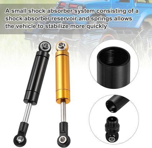 MECCANIXITY 4 قطع RC ممتص الصدمات 1/10 92 مم مخمدات امتصاص الصدمات الداخلية لزيت الزنبرك لسيارة 1/10 RC أجزاء ترقية شاحنة السباق، أرجواني in Kuwait