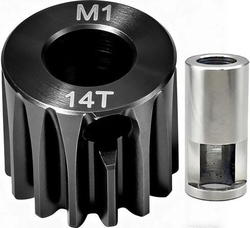 29T M1 8mm Steel Pinion Gear with 8mm to 5mm Adapter Shaft for Traxxas 1/5 X-MAXX 1/10 RC Car Buggy Truck, Available in 14T to 30T Mod 1 Motor Gear for Enhanced Performance and Durability in Saudi Arabia