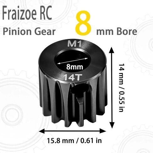 29T M1 8mm Steel Pinion Gear with 8mm to 5mm Adapter Shaft for Traxxas 1/5 X-MAXX 1/10 RC Car Buggy Truck, Available in 14T to 30T Mod 1 Motor Gear for Enhanced Performance and Durability in Saudi Arabia