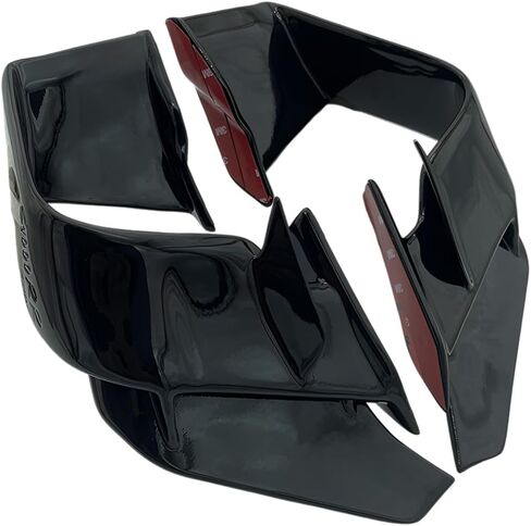 Fairings سوداء لسيارة BMW S1000RR - عاكسات الهواء للانزلاق على الطريق مع جناح BMW، ملحقات الدراجات النارية لسيارات BMW S1000RR 2015-2018 (أسود ساطع) in Kuwait