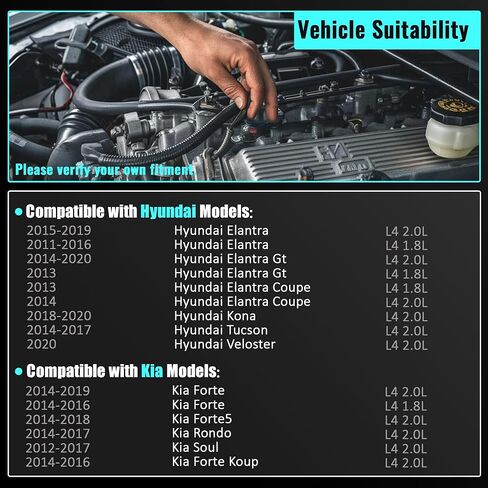 594-431 بكرة العمود المرفقي الموازن التوافقي المتوافقة مع Hyundai Elantra 11-19 Gt 13-20 Kona 18-20 Tucson 14-17 Veloster 20 Kia Forte 14-19 Forte5 14-18 Rondo 14-17 Soul 12-17 in Kuwait