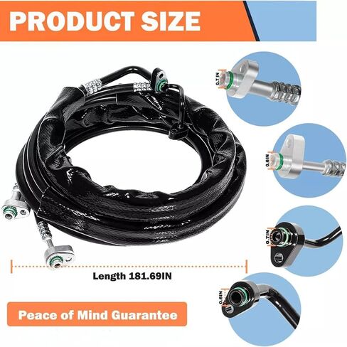 FE37190 Rear A/C Line Set for Ford Explorer 2011-2016 for Flex and MKT 2013-2019 in Kuwait