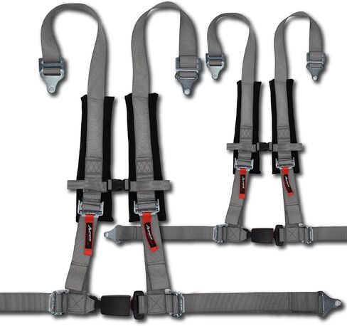 Aces Racing 4 Point EZ Buckle Harness – Pair (2 Harnesses) | 2" Padded Off-Road Harnesses | Comfortable, Easy-to-Use Buckle | in Saudi Arabia