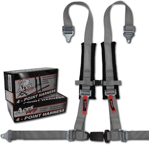 Aces Racing 4 Point EZ Buckle Harness – Pair (2 Harnesses) | 2" Padded Off-Road Harnesses | Comfortable, Easy-to-Use Buckle | in Saudi Arabia