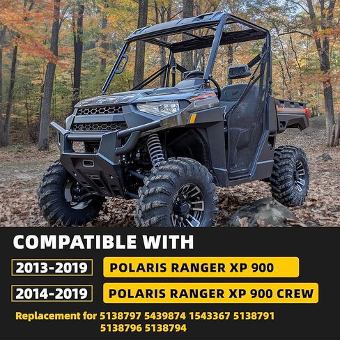 KUAFU A Arm Bushing Kit Compatible with 2013-2019 Polaris Ranger XP 900/900 Crew Replacement for 5138797 5439874 1543367 5138791 5138796 5138794 Control Arm Front&Rear Silvery&Black in Saudi Arabia