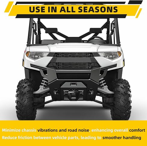 KUAFU A Arm Bushing Kit Compatible with 2013-2019 Polaris Ranger XP 900/900 Crew Replacement for 5138797 5439874 1543367 5138791 5138796 5138794 Control Arm Front&Rear Silvery&Black in Saudi Arabia