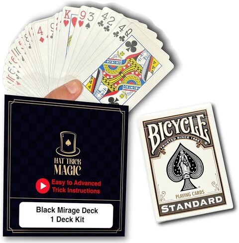 Hat Trick Magic Card Illusions for Beginner to Professional Wizards - Appearing, Teleporting, Transforming Miracles (Blue Svengali Deck) in Kuwait