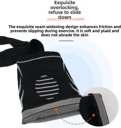 Dual-Strap Elastic Silicone Knee Pad | Spring Support for Running, Fitness & Sports, Anti-Collision Protection with Anti-Slip Design 2 in Saudi Arabia