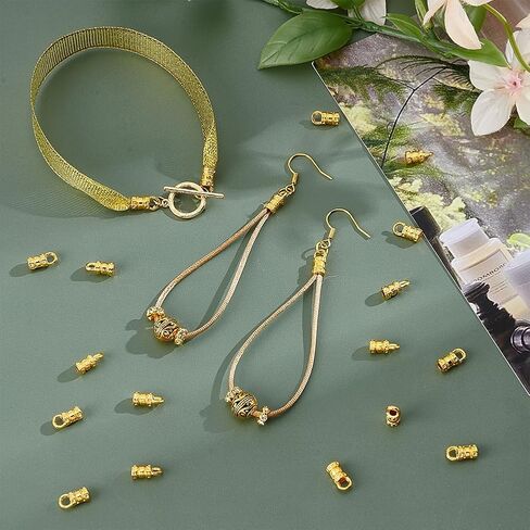 200 قطعة من أغطية نهاية الحبل المعدني من PH PandaHall، أغطية شرابة لأسلاك 2 مم من الجلد البرونزي العتيق، غطاء نهاية حبل من سبيكة المجوهرات، رأس رأس للأقراط المتدلية والأساور والقلائد المصنوعة يدويًا in Kuwait