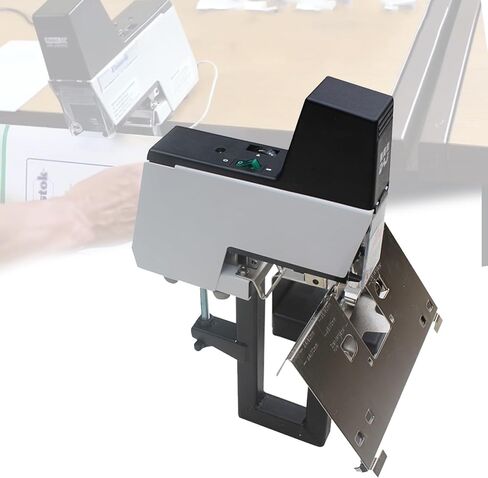 Automatic Saddle Stapler, Flat & Saddle-Stitch Binding Machine, Electric Stapler, Binder Stitcher Equipped with1~9 Levels Binding Pressure Knob, 100 Mm Nailing Depth, for Office in Saudi Arabia