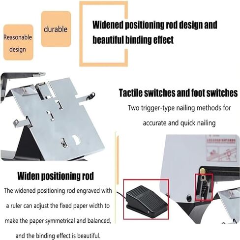 Automatic Flat Stapler, Stapler, Electric Steel Stapler, Sewing Stapler Electric Steel Stapler, Foot Switch Stapler in Kuwait