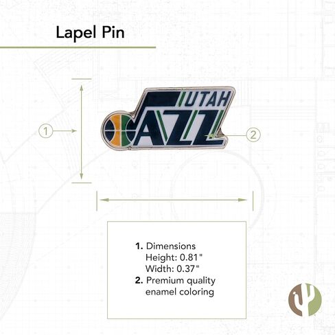 دبوس طية صدر السترة من نيو أورليانز بيليكانز بشعار فريق NBA مصنوع من المعدن (دبوس طية صدر السترة) in Saudi Arabia