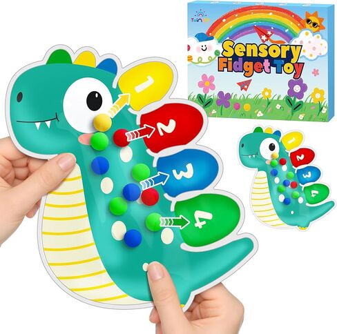 هدية عيد الميلاد المحشوة للطفل من عمر 3-5 سنوات، لعبة فرز الألوان الحسية هدية للأطفال الصغار، أنشطة التعلم في مرحلة ما قبل المدرسة التعليمية لتهدئة لعبة مونتيسوري للأطفال المصابين بالتوحد in Kuwait