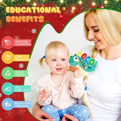 هدية عيد الميلاد المحشوة للطفل من عمر 3-5 سنوات، لعبة فرز الألوان الحسية هدية للأطفال الصغار، أنشطة التعلم في مرحلة ما قبل المدرسة التعليمية لتهدئة لعبة مونتيسوري للأطفال المصابين بالتوحد in Kuwait