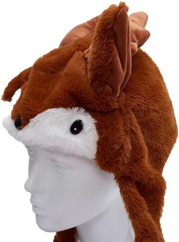 Christmas Plush Ear Hat Cute Animal Flap Moving Jumping Hat in Saudi Arabia