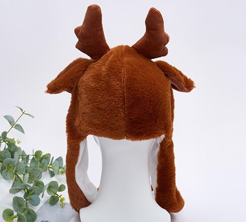 Christmas Plush Ear Hat Cute Animal Flap Moving Jumping Hat in Saudi Arabia