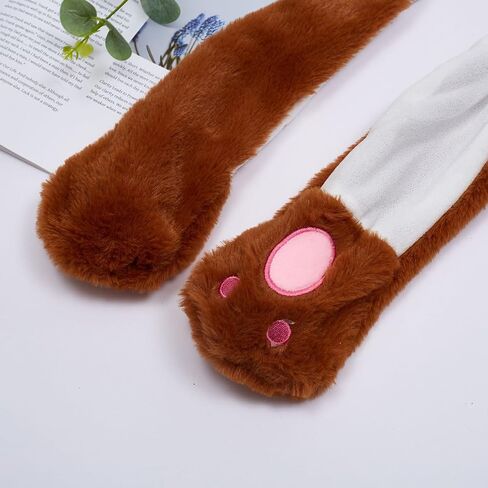 Christmas Plush Ear Hat Cute Animal Flap Moving Jumping Hat in Saudi Arabia