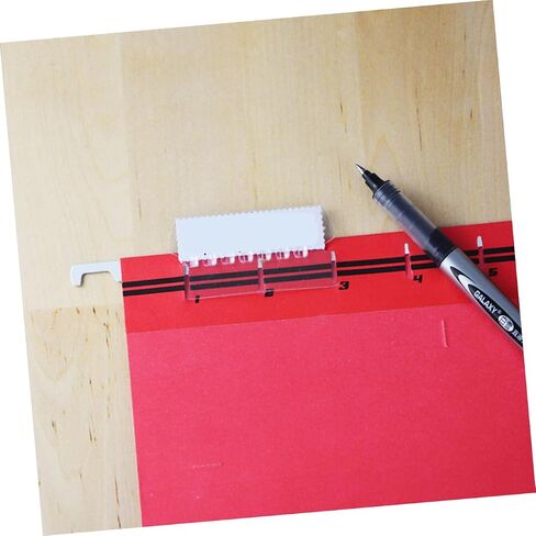 TEHAUX 75pcs Plastic File Folder Tabs Hanging Folder Tags for School Office Quick Identification Labels in Saudi Arabia