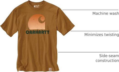 Carhartt Men's Loose Fit Heavyweight Short-Sleeve C Graphic T-Shirt in Saudi Arabia