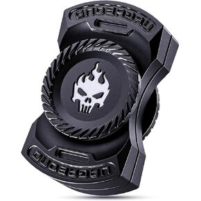 ألعاب فيدجيت المعدنية للبالغين - لعبة فيدجيت سلايدر هابتيك كليكر سبينر 3 في 1، ألعاب مكتبية صامتة لتخفيف التوتر للتركيز على القلق، أداة تململ للجيب للدراسة المكتبية (أسود) in Kuwait