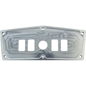 STV Motorsports Custom Aluminum Upper Dash Panel for 2016-2018 Yamaha YXZ1000R (no switches included) (5, Black) in Kuwait