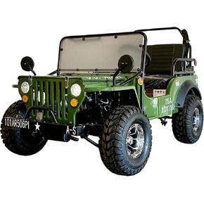 125CC Willys GO Kart | Venom | 125CC COOLSTER GO-Kart for Children, Young Adults (Camo Green) in Kuwait