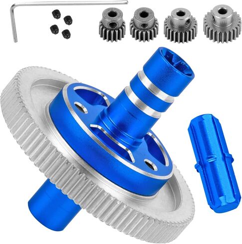 RC 91T Slipper Clutch 0.6 Pitch Gear w / (19T 23T 25T) تروس ترقيات جزء لـ 1/10 Granite Senton Vorteks، 1/8 Typhon، 91T Metal Slipper Clutch 0.6 Pitch Hop Ups، أحمر in Kuwait
