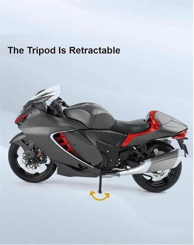 MAKUTU Scale Motorcycle Model 1/9 for Suzuki for Hayabusa Motorcycle Model Gift Giving Die-cast(Black) in Saudi Arabia