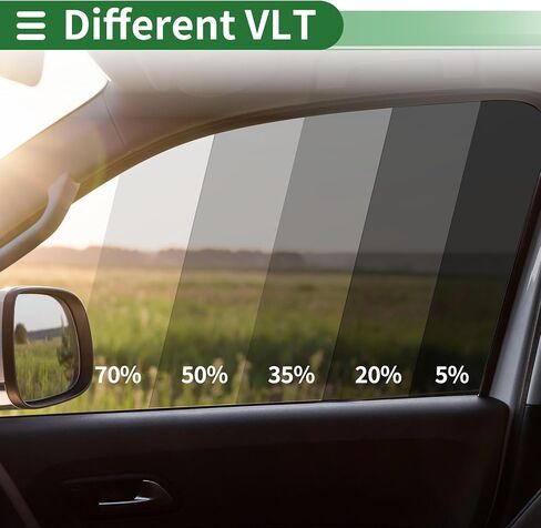 Motoforti Universal Car Window Tint Film Privacy Film 19.69 ft x 19.69 Inch Carbon 2 PLY PET Green 1 Pc VLT 81% IRR 14% UVR 30% in Saudi Arabia
