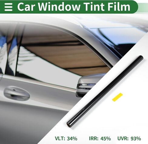 Motoforti Universal Car Window Tint Film Privacy Film 19.69 ft x 19.69 Inch Carbon 2 PLY PET Green 1 Pc VLT 81% IRR 14% UVR 30% in Saudi Arabia