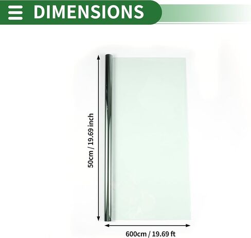 Motoforti Universal Car Window Tint Film Privacy Film 19.69 ft x 19.69 Inch Carbon 2 PLY PET Green 1 Pc VLT 81% IRR 14% UVR 30% in Saudi Arabia