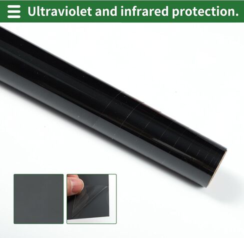 Motoforti Universal Car Window Tint Film Privacy Film 19.69 ft x 19.69 Inch Carbon 2 PLY PET Green 1 Pc VLT 81% IRR 14% UVR 30% in Saudi Arabia