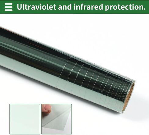 Motoforti Universal Car Window Tint Film Privacy Film 19.69 ft x 19.69 Inch Carbon 2 PLY PET Green 1 Pc VLT 81% IRR 14% UVR 30% in Saudi Arabia