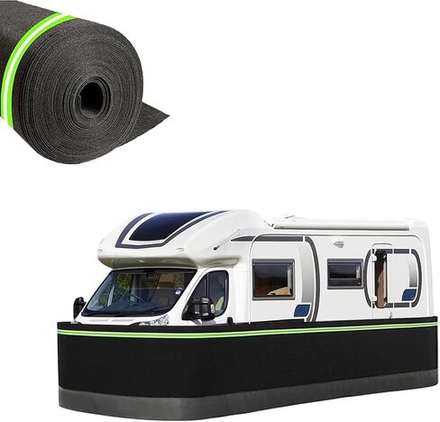 for Travel Trailers - Heavy-Duty Iron Mesh Cover, Easy Installation, Lockable, Winter Insulation, 80/90/100 cm Tall, Durable Black Skirt for Mobile Homes in Saudi Arabia
