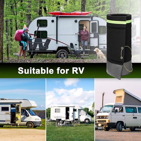 for Travel Trailers - Heavy-Duty Iron Mesh Cover, Easy Installation, Lockable, Winter Insulation, 80/90/100 cm Tall, Durable Black Skirt for Mobile Homes in Saudi Arabia