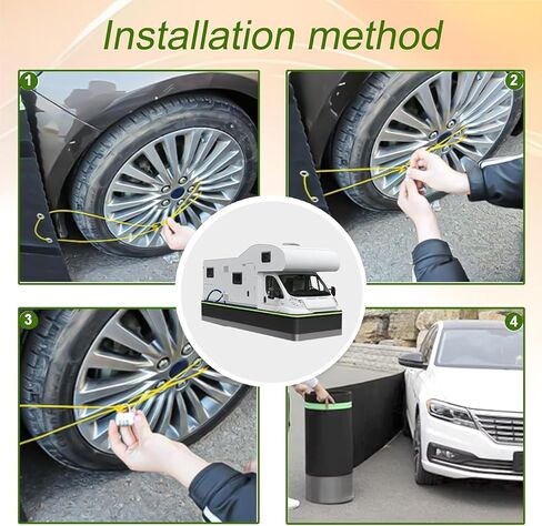 for Travel Trailers - Heavy-Duty Iron Mesh Cover, Easy Installation, Lockable, Winter Insulation, 80/90/100 cm Tall, Durable Black Skirt for Mobile Homes in Saudi Arabia