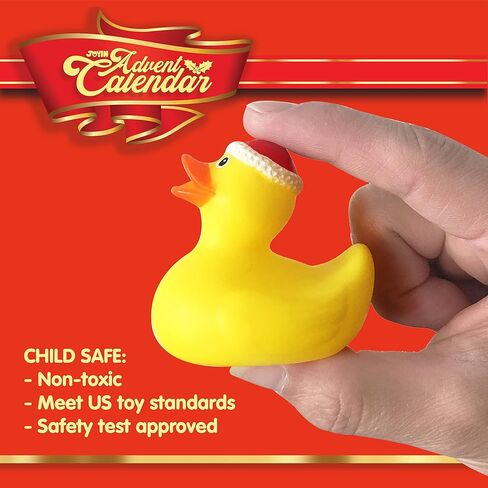 JOYIN 2025 Christmas Advent Calendar Ducks, 24 Days Christmas Rubber Ducky Bath Toys, Countdown Calendar Characters and Rubber Ducks for Boys Girls Kids, Kids Xmas Party Favors Fun Gifts in Saudi Arabia