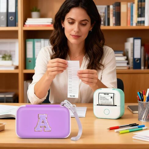 Label Maker Case for Memoking T02 Mini Printer Print Pods/ for Phomemo M02 Sticker Printer/ M02S/ M02 Pro/ for Nelko PM230 with Album to Hold 56 Sticker Papers, Portable Travel Storage Holder (Blue) in Saudi Arabia