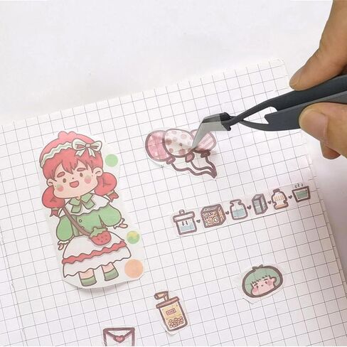 Weeders,Tweezers,Scissors,Scrape,Spatula Craft Vinyl Weeding Tools Set,6pcs Grey Weeding Kits for Cricut/Silhouette/Siser/Oracal 631 651 751 Vinyl in Kuwait