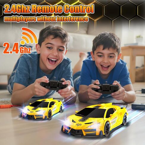 Transform Remote Control Car Toys for Boys 4-7,Cool RC Cars with Dual-Color Lights,360°Rotation,One-Click Deformation,Toys for 3 4 5 6 7 8 9 10 11 12 Year Old Boys in Saudi Arabia