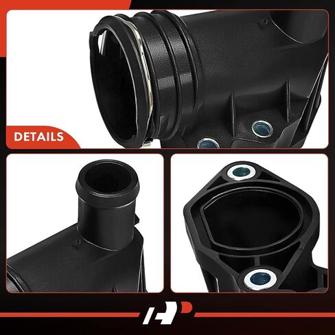 موصل شفة خرطوم التبريد A-Premium متوافق مع مرسيدس بنز - E320/GL320/ML320/R320 2007-2009، E350 2011-2013، GL350 2010-2016، GLS350d 2017، ML350 2010-2015، R350 2010-2013، S350 in Saudi Arabia