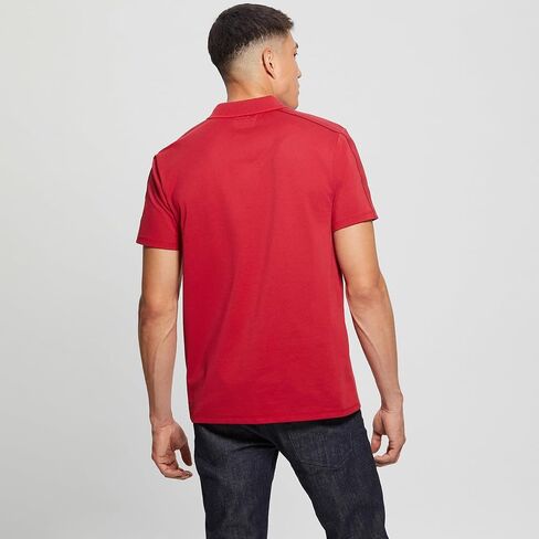 GUESS Men's Short Sleeve Paul Pique Tape Polo in Saudi Arabia