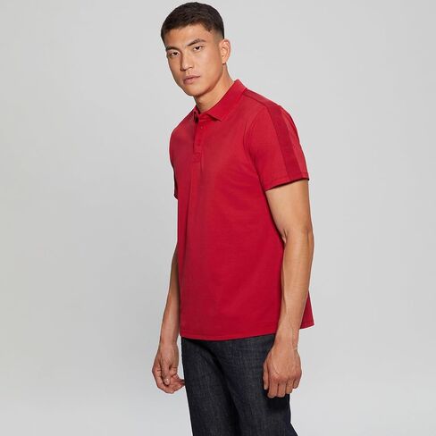 GUESS Men's Short Sleeve Paul Pique Tape Polo in Saudi Arabia
