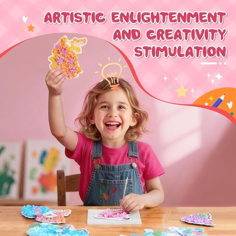 9PCS Poke-in Craft Magical Kit for Kids Animal Theme Mess-Free Fabric Puzzle Puncture Painting DIY Toy Gifts for 4-12 Year Old Girls Boys Creative Activity Game Birthday Party (Magic Princess) in Saudi Arabia