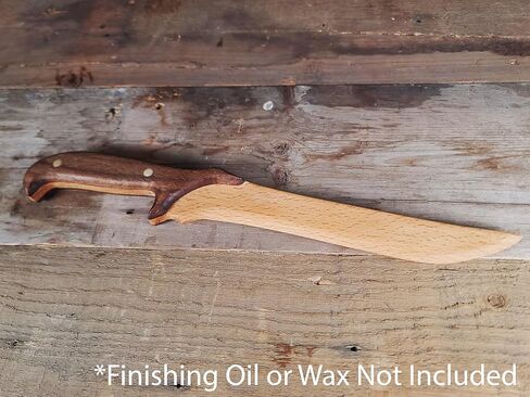 Wooden Knife Making Kit for Kids, Teens & Adults – Fun DIY Woodworking Craft Gift | Hardwood Blade with Handles, Sandpaper & Glue Included | Made in USA in Kuwait