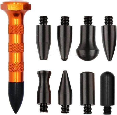 Automotive Repair Tool Professional Car Dent Tap Down Pen Sheet Metal Dent Repair Leveling Pen with Interchangeable Head Tools in Saudi Arabia