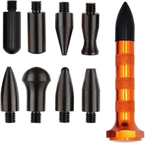 Automotive Repair Tool Professional Car Dent Tap Down Pen Sheet Metal Dent Repair Leveling Pen with Interchangeable Head Tools in Saudi Arabia