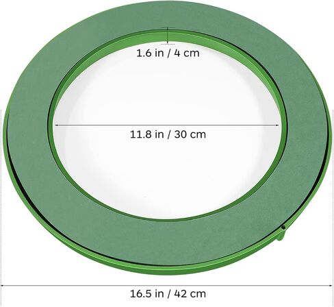 YARNOW 11.8 Inch Green Floral Foam Ring with Suction Cups for DIY Flower Arrangements, Wedding Car Decoration, and Florist Supplies in Saudi Arabia